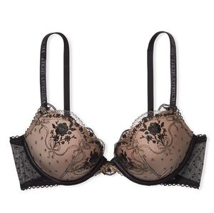 Victoria's Secret VERY SEXY Embroidered Push-Up Bra - 38DD